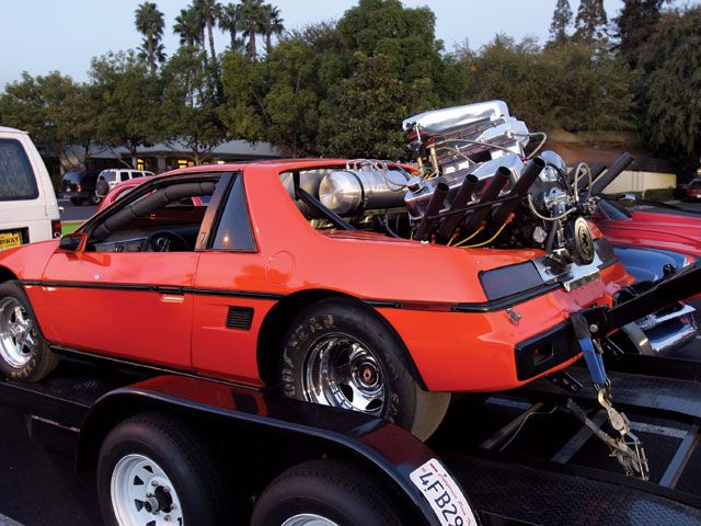 Wild 1984 Pontiac Fiero Wheelie Stander