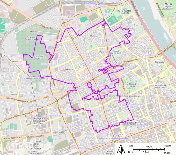 Ghetto de Varsovie map_wa10