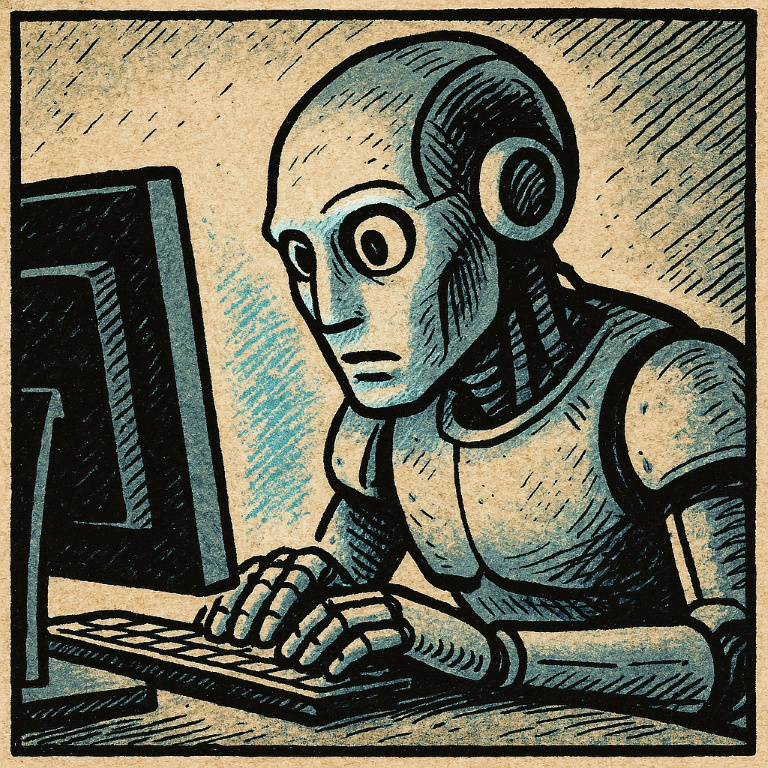 Une IA travaille sur mon site internet